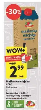 Intermarche Maślanka wiejska naturalna Osm Koło oferta