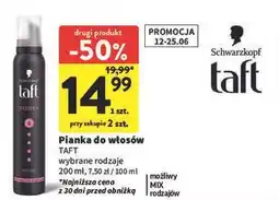 Intermarche Pianka do włosów Taft Power oferta