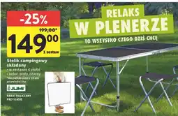 Intermarche Stolik campingowy składany czarny Jumi oferta