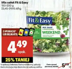 Delikatesy Centrum Mix sałat Fit & Easy 150-200g oferta