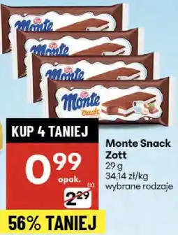 Delikatesy Centrum Monte Snack Zott 29g oferta