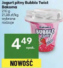 Delikatesy Centrum Jogurt pitny Bubble Twist Bakoma 210g oferta