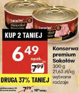 Delikatesy Centrum Konserwa premium Sokołów 300g oferta