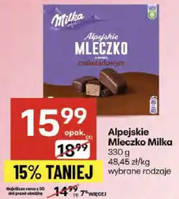Delikatesy Centrum Alpejskie Mleczko Milka 330g oferta
