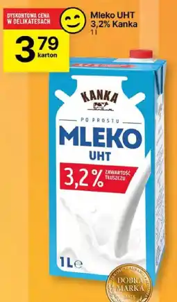 Delikatesy Centrum Mleko UHT 3,2% Kanka 1l oferta