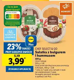 Lidl Sałatka bulgur z sosem pomidorowym i hummusem Chef select oferta