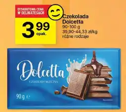 Delikatesy Centrum Czekolada Dolcetta 90-100g różne rodzaje oferta