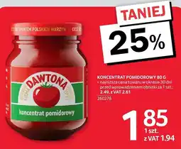 Selgros Koncentrat pomidorowy 80g Dawtona oferta