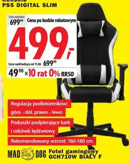 Media Expert Fotel gamingowy Mad Dog oferta