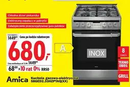 Media Expert Kuchenka gazowo-elektryczna Amica oferta
