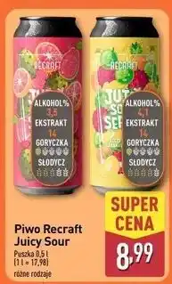 ALDI Piwo guawa, opuncja i grejpfrut Recraft Juicy Sour Series oferta