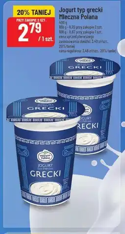Polomarket Jogurt grecki Mleczna Polana oferta