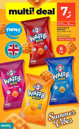 Dealz Chrupki Seabrook Waffle Bites różne rodzaje, 6 x 16 g oferta