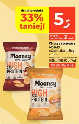 Dealz Chipsy z soczewicy Moonsy 26% protein 60g oferta