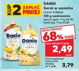 Kaufland Serek bananowy saszetka Danone danio oferta