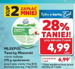 Kaufland Twaróg lekki Mlekpol mazurski smak oferta