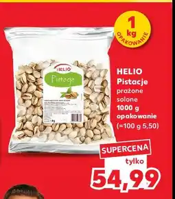 Kaufland Pistacje prażone w skorupkach bez soli Helio oferta