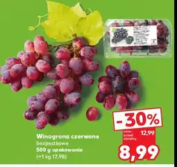 Kaufland Winogrona czerwone bezpestkowe K-classic oferta
