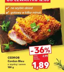 Kaufland Cordon bleu z szynką i serem Cedrob oferta