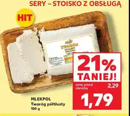 Kaufland Twaróg połtłusty Mlekpol oferta