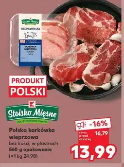 Kaufland Karkówka wieprzowa bez kości w plastrach Stoisko mięsne oferta