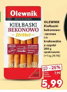 Kaufland Parówki wiedeńskie z szynki Olewnik oferta