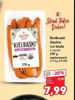 Kaufland Kiełbaski białe z szynki K-classic stąd takie dobre! oferta