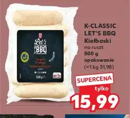 Kaufland Kiełbaski na ruszt K-classic let's bbq oferta
