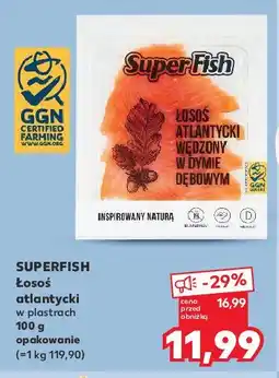 Kaufland Łosoś atlantycki wędzony w dymie dębowym Superfish oferta