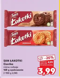 Kaufland Ciastka kakaowe San łakotki oferta