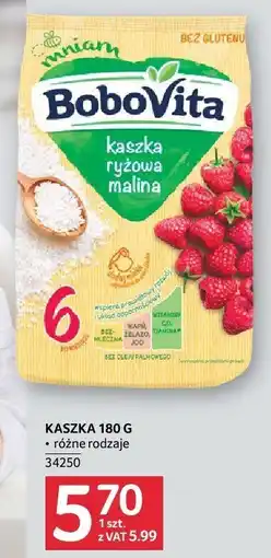 Selgros Kaszka ryżowa malina 180g BoboVita oferta