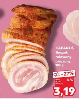 Kaufland Boczek rolowany pieczony Kabanos oferta