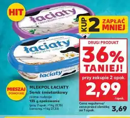 Kaufland Serek śmietankowy z czosnkiem Łaciaty oferta