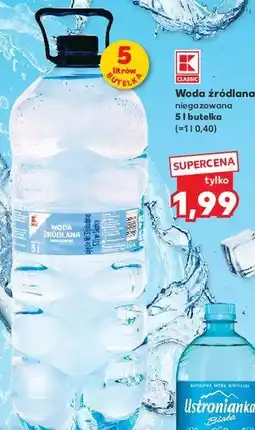 Kaufland Woda niegazowana K-Classic oferta