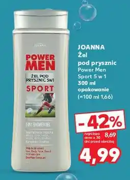 Kaufland Żel pod prysznic sport Joanna Power Men oferta