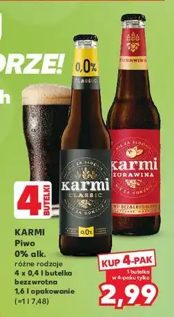 Kaufland Piwo Karmi Żurawina oferta