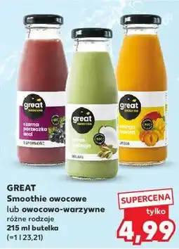 Kaufland Smoothie mango-brzoskwinia Great oferta