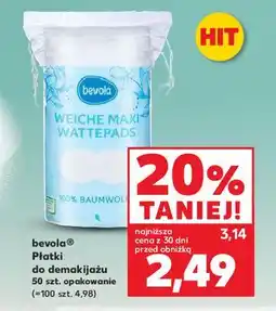 Kaufland Płatki do demakijażu Bevola oferta