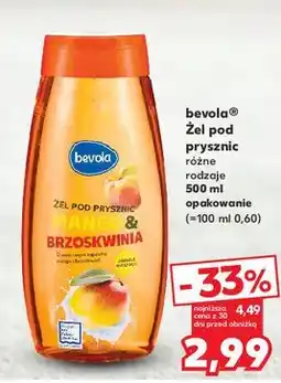 Kaufland Żel pod prysznic mango-peach Bevola oferta