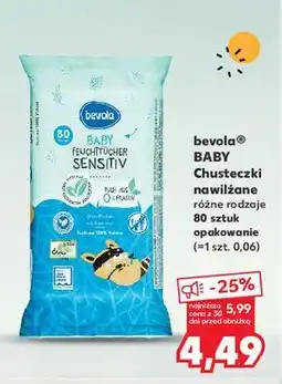 Kaufland Chusteczki nawilżające dla dzieci sensitive Bevola Baby oferta