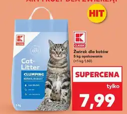Kaufland Żwirek dla kota K-Classic oferta