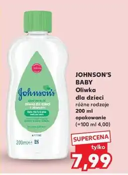 Kaufland Oliwka łagodna z aloesem Johnson's Baby oferta