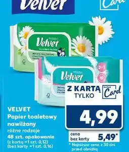 Kaufland Papier toaletowy nawilżany 2w1 Velvet Intima oferta