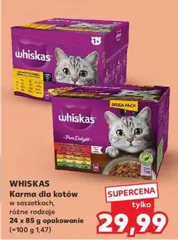 Kaufland Karma dla kota drobiowe frykasy Whiskas Pure Delight oferta