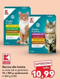 Kaufland Karma dla kota mix smaków w galaretce K-Classic oferta