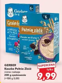 Kaufland Kaszka owsiano-pszenna malina i banan Gerber Pełnia Zbóż oferta