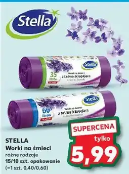 Kaufland Worki na śmieci lawendowe 60 l Stella oferta