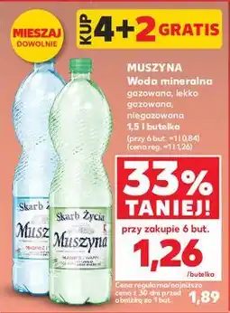 Kaufland Woda niegazowana Muszyna Skarb Życia oferta
