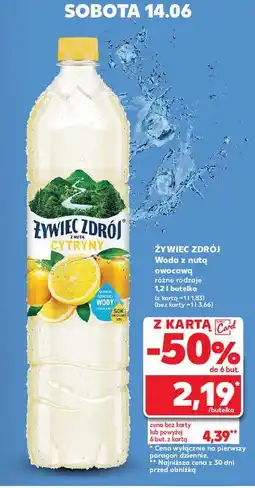 Kaufland Woda cytryna Żywiec Zdrój Z Nutą oferta