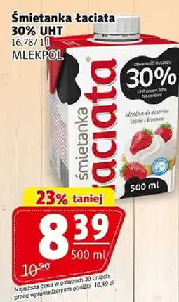 Prim Market Śmietanka łaciata 30% UHT 500ml MLEKPOL oferta